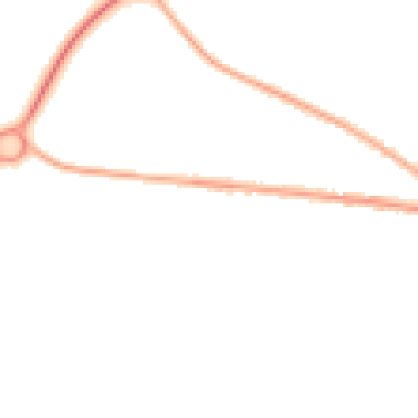 Night-time road noise heatmap for CA2 7QN