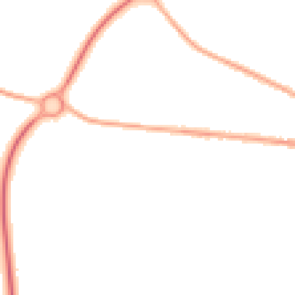 Night-time road noise heatmap for CA2 7QS