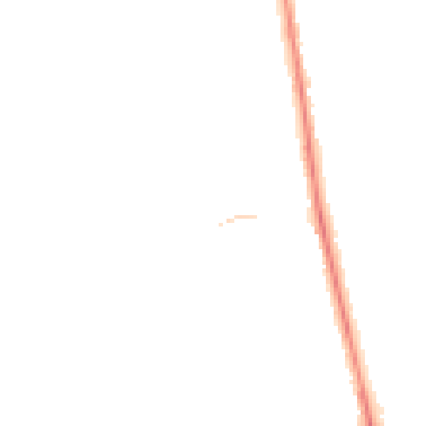 Night-time road noise heatmap for CA3 0DF