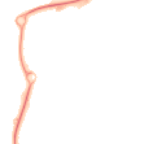 Night-time road noise heatmap for CA3 0EH