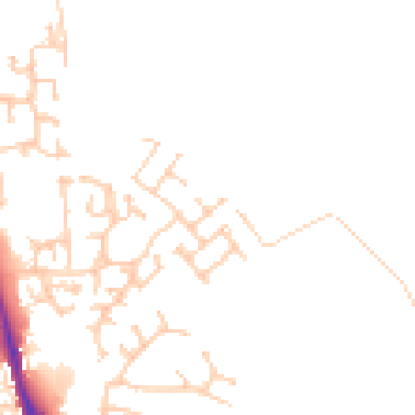 Daytime road noise heatmap for CA3 0FP