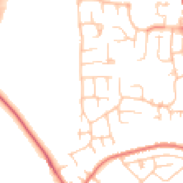 Daytime road noise heatmap for CA3 0HG