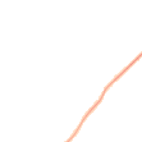 Night-time road noise heatmap for CA3 0JS