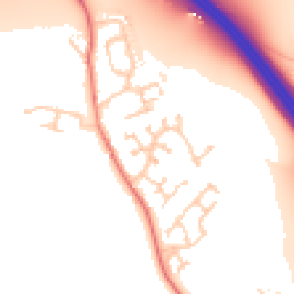 Daytime road noise heatmap for CA3 0LE