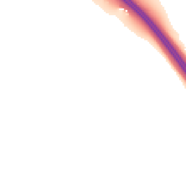 Night-time road noise heatmap for CA3 0LE