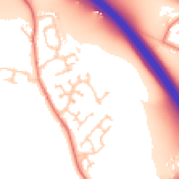 Daytime road noise heatmap for CA3 0LF