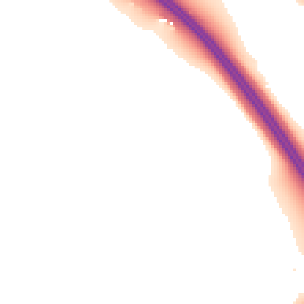 Night-time road noise heatmap for CA3 0LF