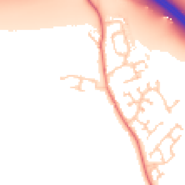 Daytime road noise heatmap for CA3 0LN