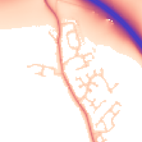 Daytime road noise heatmap for CA3 0LR