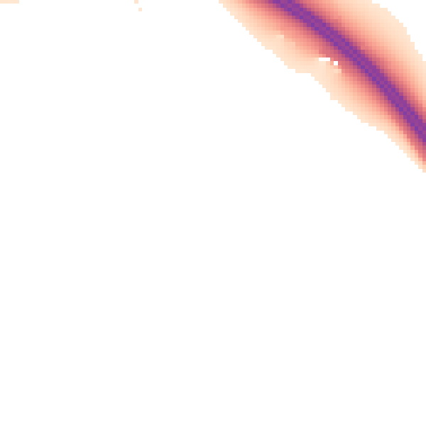 Night-time road noise heatmap for CA3 0LR