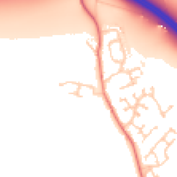 Daytime road noise heatmap for CA3 0LW