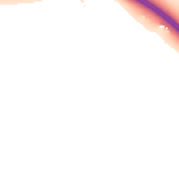 Night-time road noise heatmap for CA3 0LW