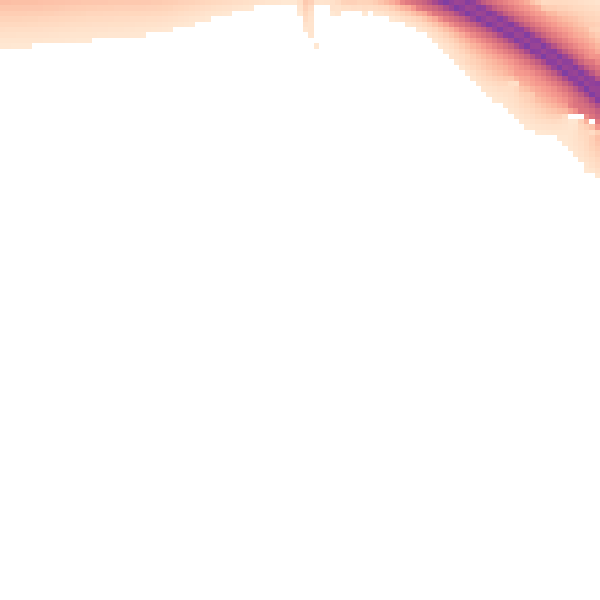 Night-time road noise heatmap for CA3 0LY