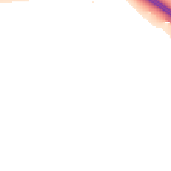 Night-time road noise heatmap for CA3 0NA