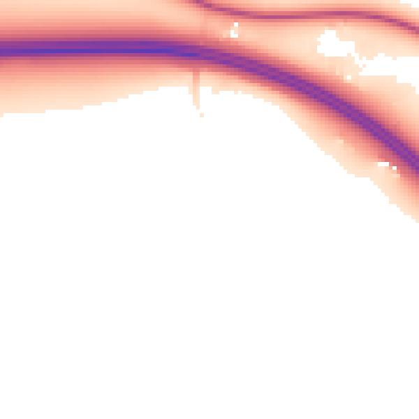 Night-time road noise heatmap for CA3 0NH