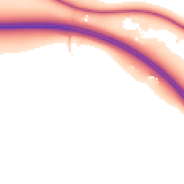 Night-time road noise heatmap for CA3 0NL