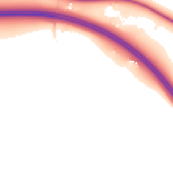 Night-time road noise heatmap for CA3 0NS