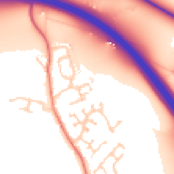 Daytime road noise heatmap for CA3 0NT