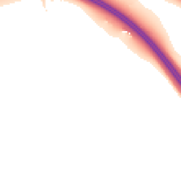 Night-time road noise heatmap for CA3 0NU