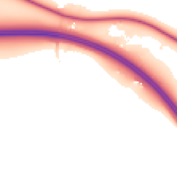 Night-time road noise heatmap for CA3 0NW