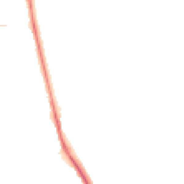 Night-time road noise heatmap for CA3 0PE