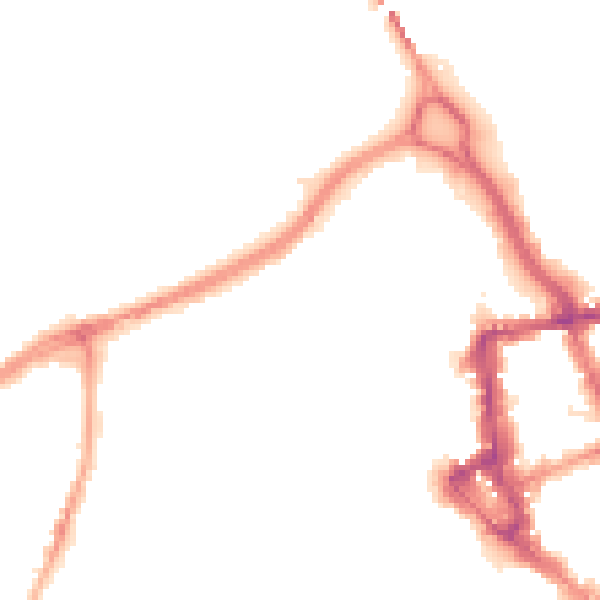 Night-time road noise heatmap for CA3 8TA