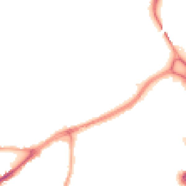 Night-time road noise heatmap for CA3 8UR