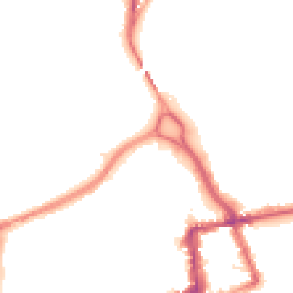 Night-time road noise heatmap for CA3 8XB