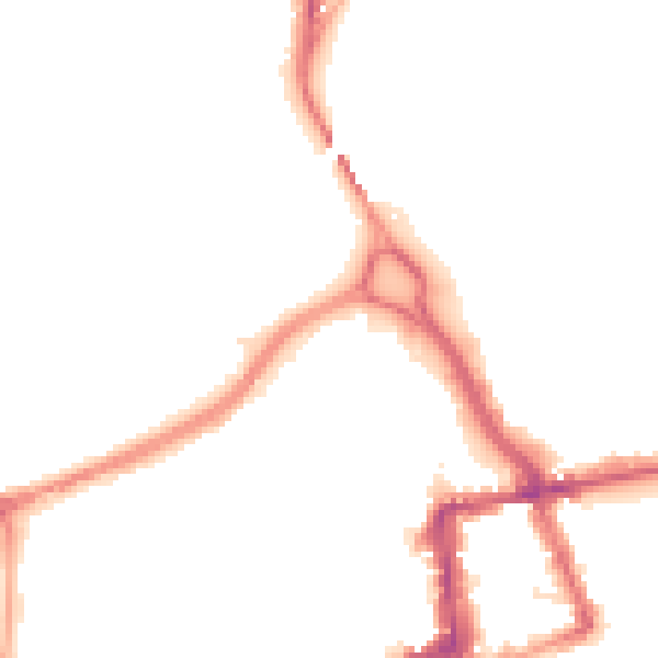 Night-time road noise heatmap for CA3 8XD
