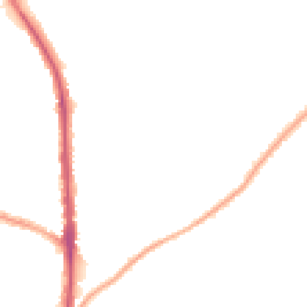 Night-time road noise heatmap for CA3 9BE