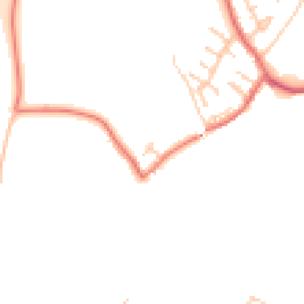 Daytime road noise heatmap for CA3 9NY
