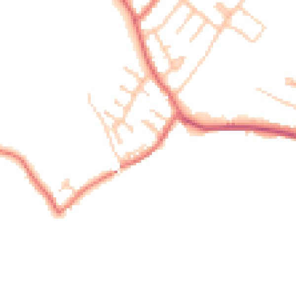 Daytime road noise heatmap for CA3 9PG