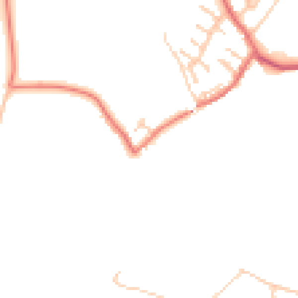 Daytime road noise heatmap for CA3 9QS