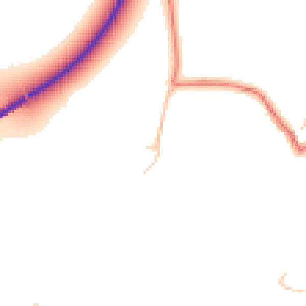 Daytime road noise heatmap for CA3 9QX