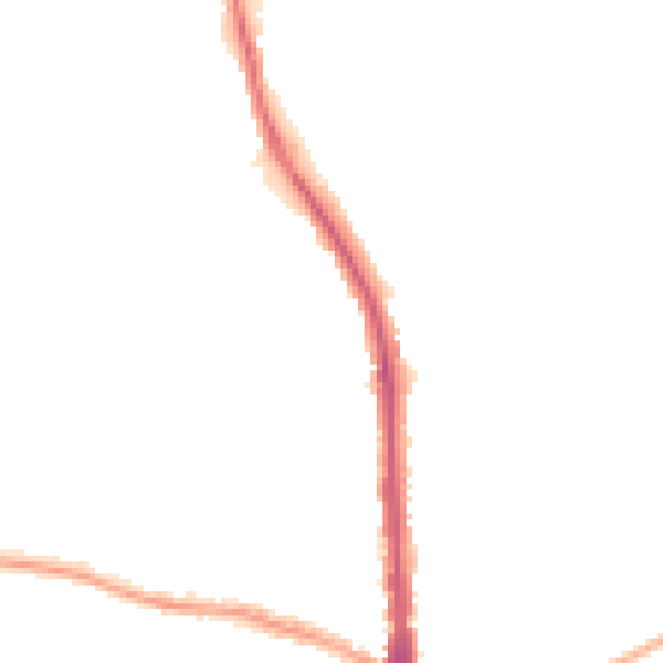 Night-time road noise heatmap for CA3 9TX