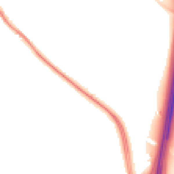 Night-time road noise heatmap for CA4 0AA