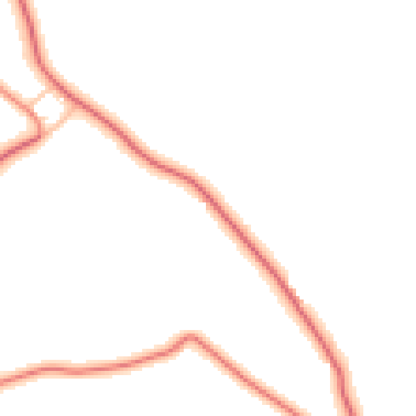Daytime road noise heatmap for CA4 0AR