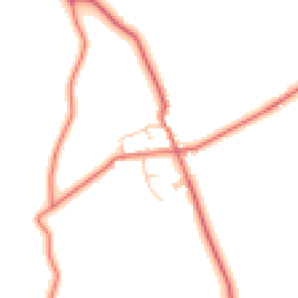 Daytime road noise heatmap for CA4 0DE