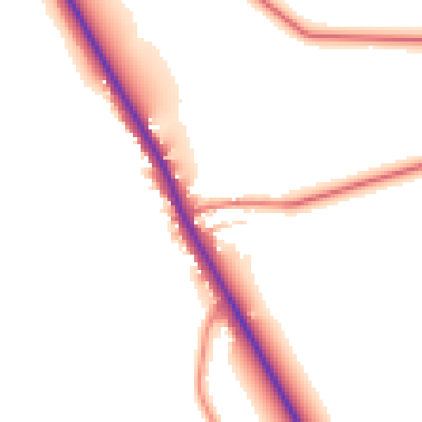 Daytime road noise heatmap for CA4 0EY