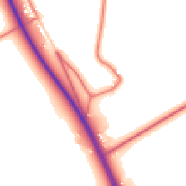 Daytime road noise heatmap for CA4 0HY