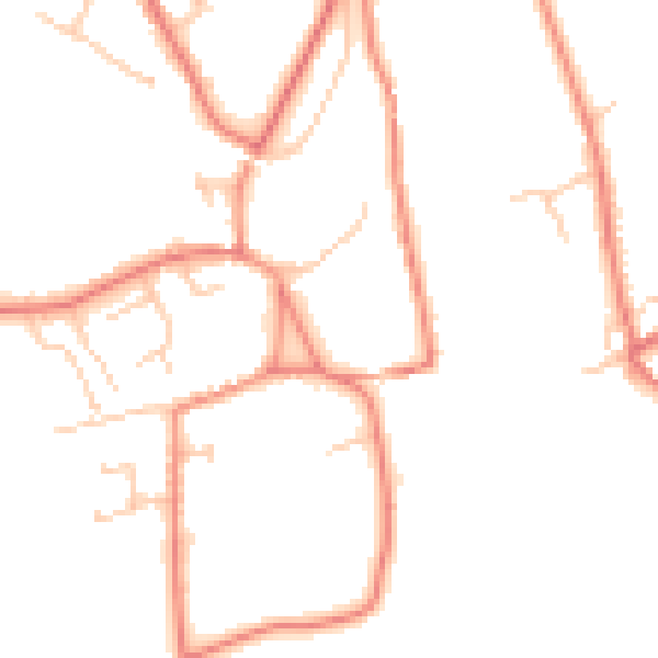 Daytime road noise heatmap for CA4 8EN