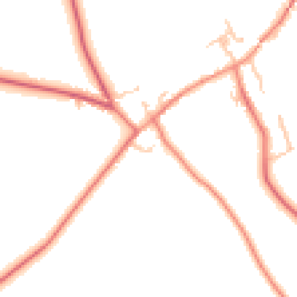 Daytime road noise heatmap for CA4 8FW