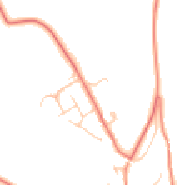 Daytime road noise heatmap for CA4 8LA