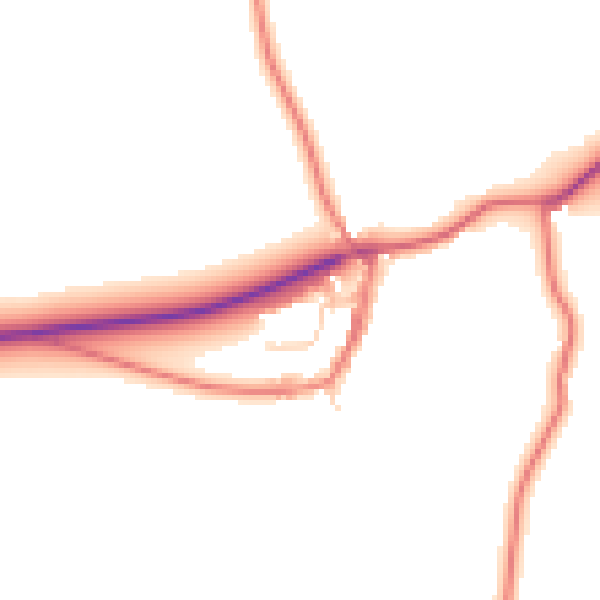 Daytime road noise heatmap for CA4 8PE