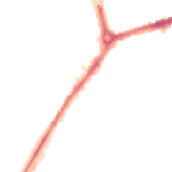 Night-time road noise heatmap for CB1 1BP