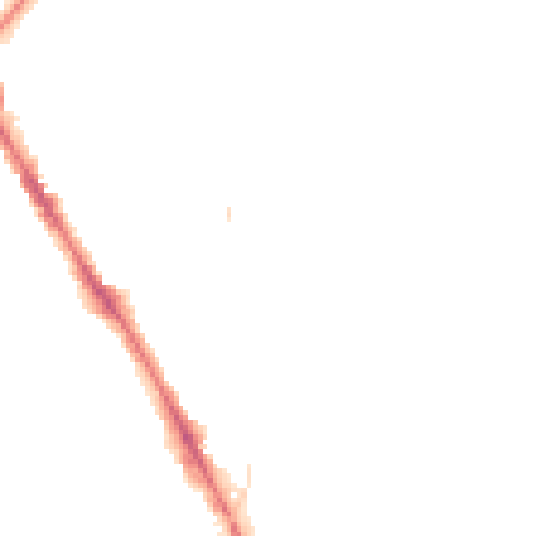 Night-time road noise heatmap for CB1 2FY