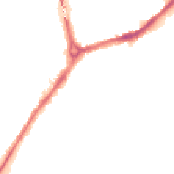 Night-time road noise heatmap for CB1 2LY