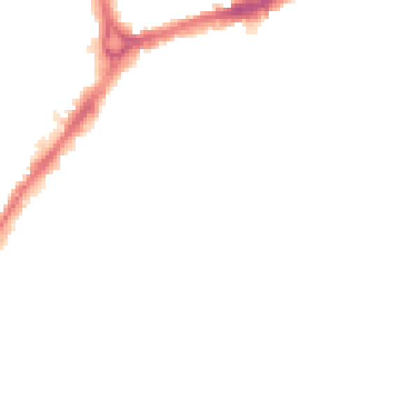 Night-time road noise heatmap for CB1 2PR
