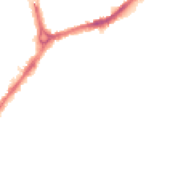 Night-time road noise heatmap for CB1 2PY