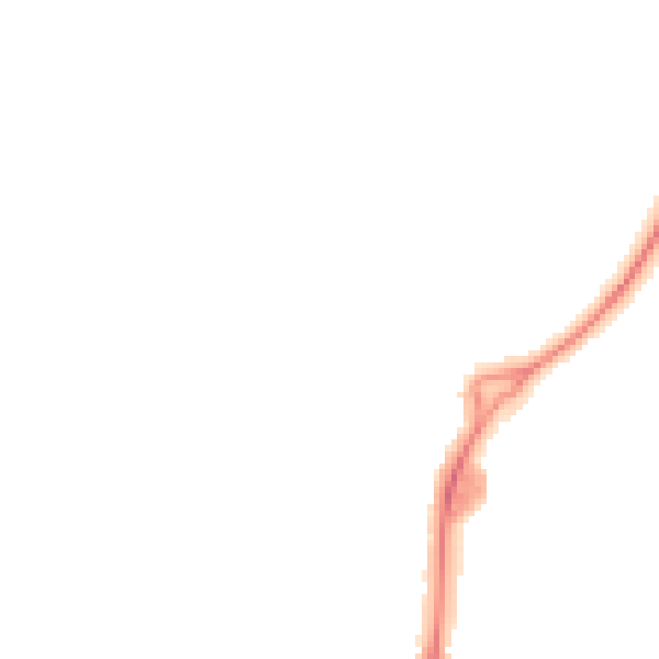 Night-time road noise heatmap for CB1 3DR